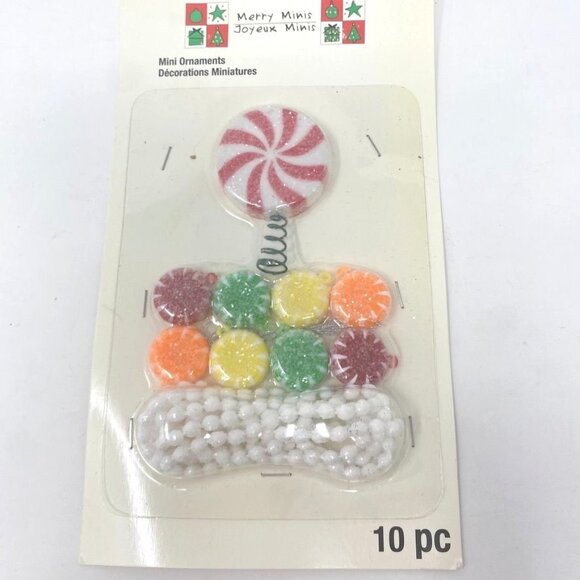 Michaels 10 Pc Merry Mini Ornaments Tree Topper Garland Candyland Nutcracker - Picture 1 of 6